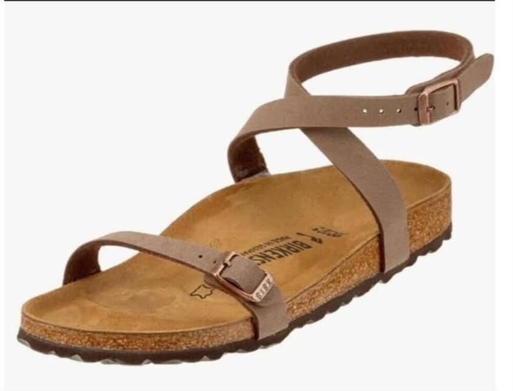 Birkenstock Yara Habana Brown Leather Sandals Women's Size 7 Comfort School Boho